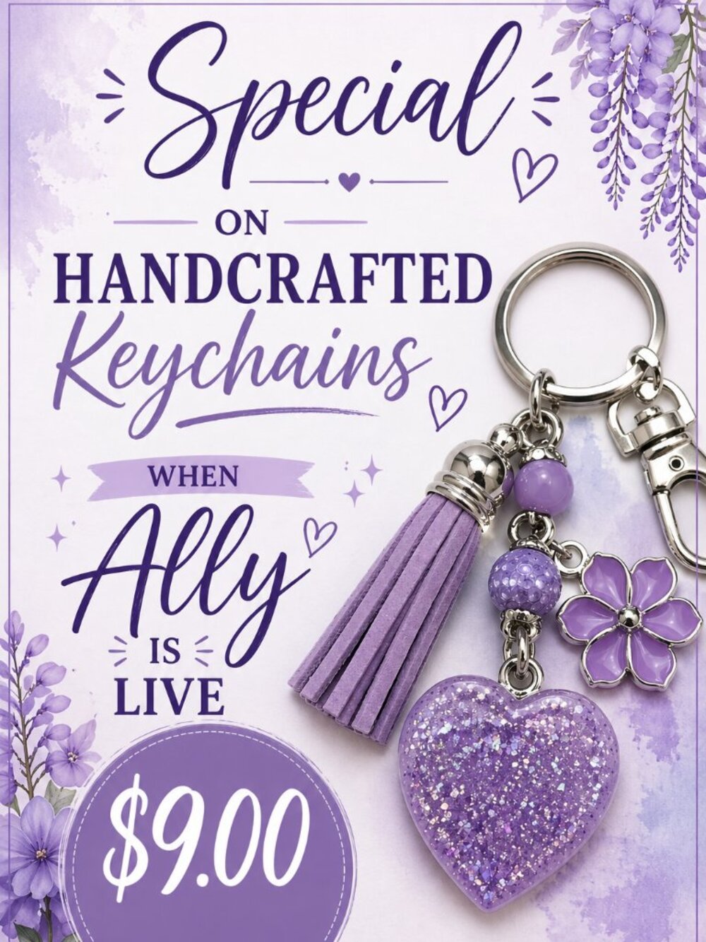 Keychain Special when Ally is Live